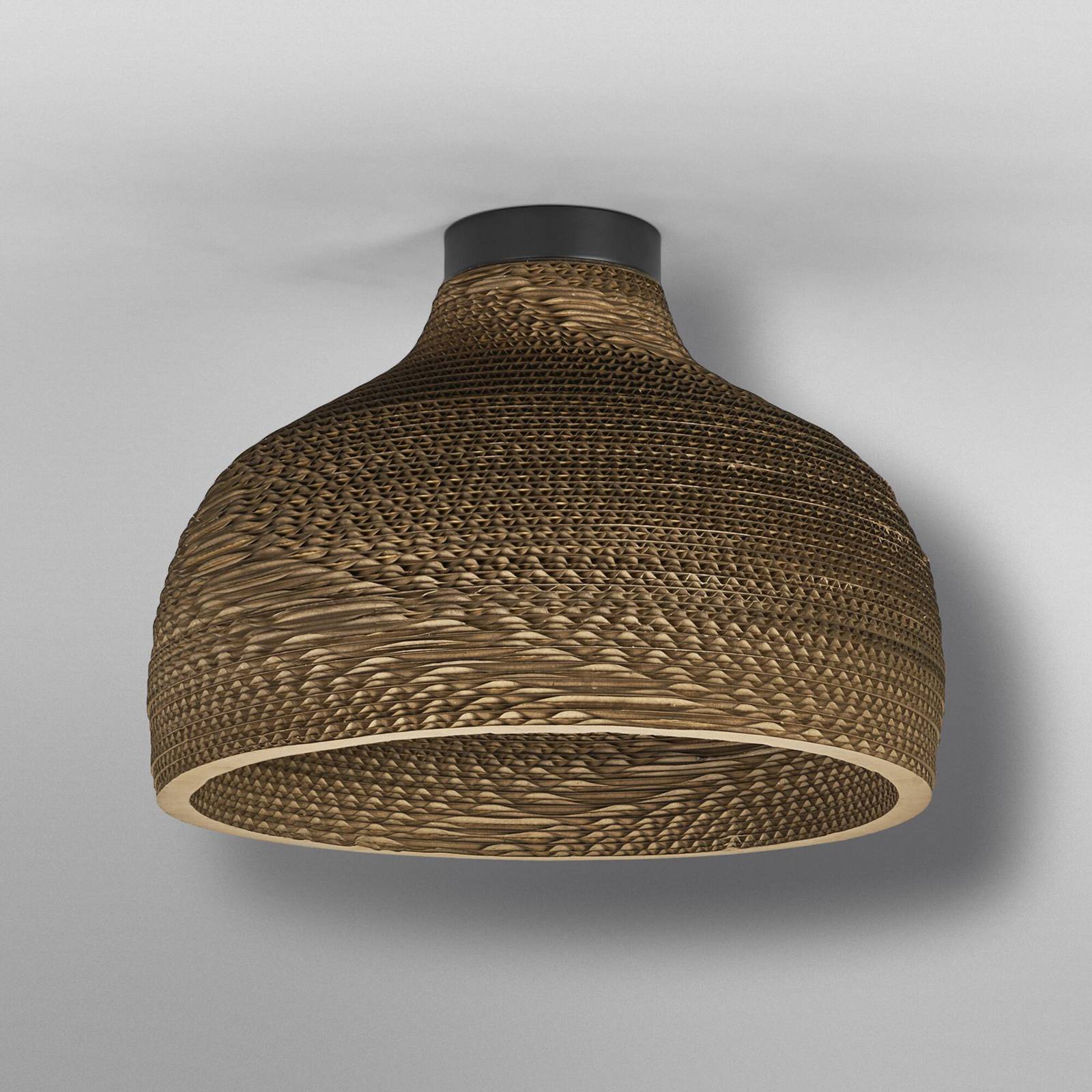Lampa sufitowa OSRAM HAT, brązowa, Ø 36 cm, tektura falista, E27