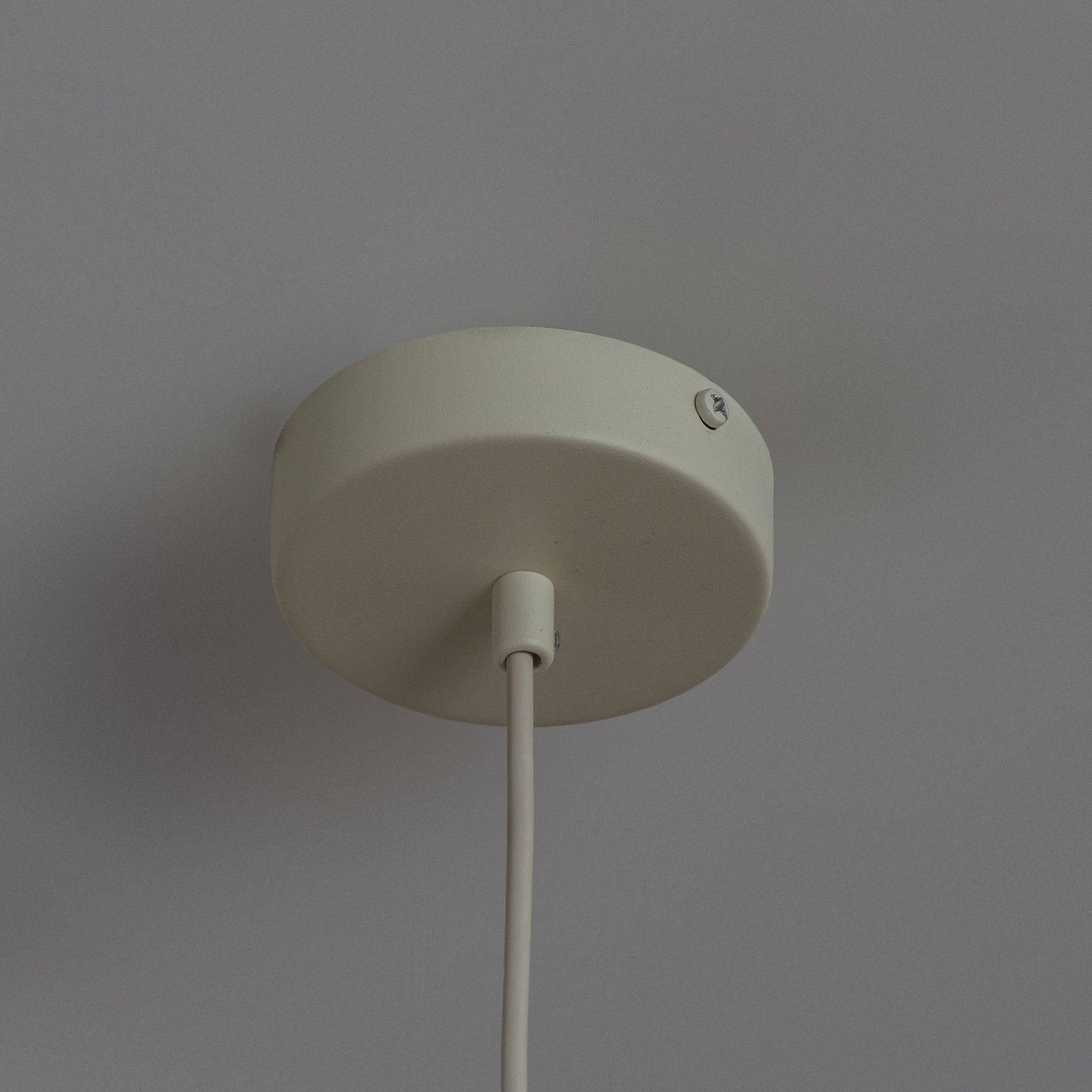 Lampa wisząca STARLIGHT, kremowa biel, 1-punktowa, Ø 18 cm, metal