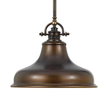 Emery hanging light 1-bulb bronze Ø 34.3 cm