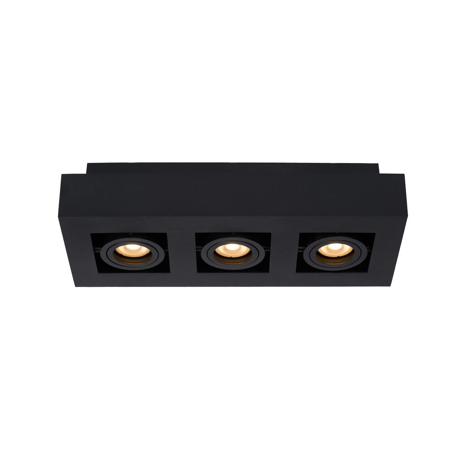 Spot pour plafond Xirax, à 3 lampes, noir