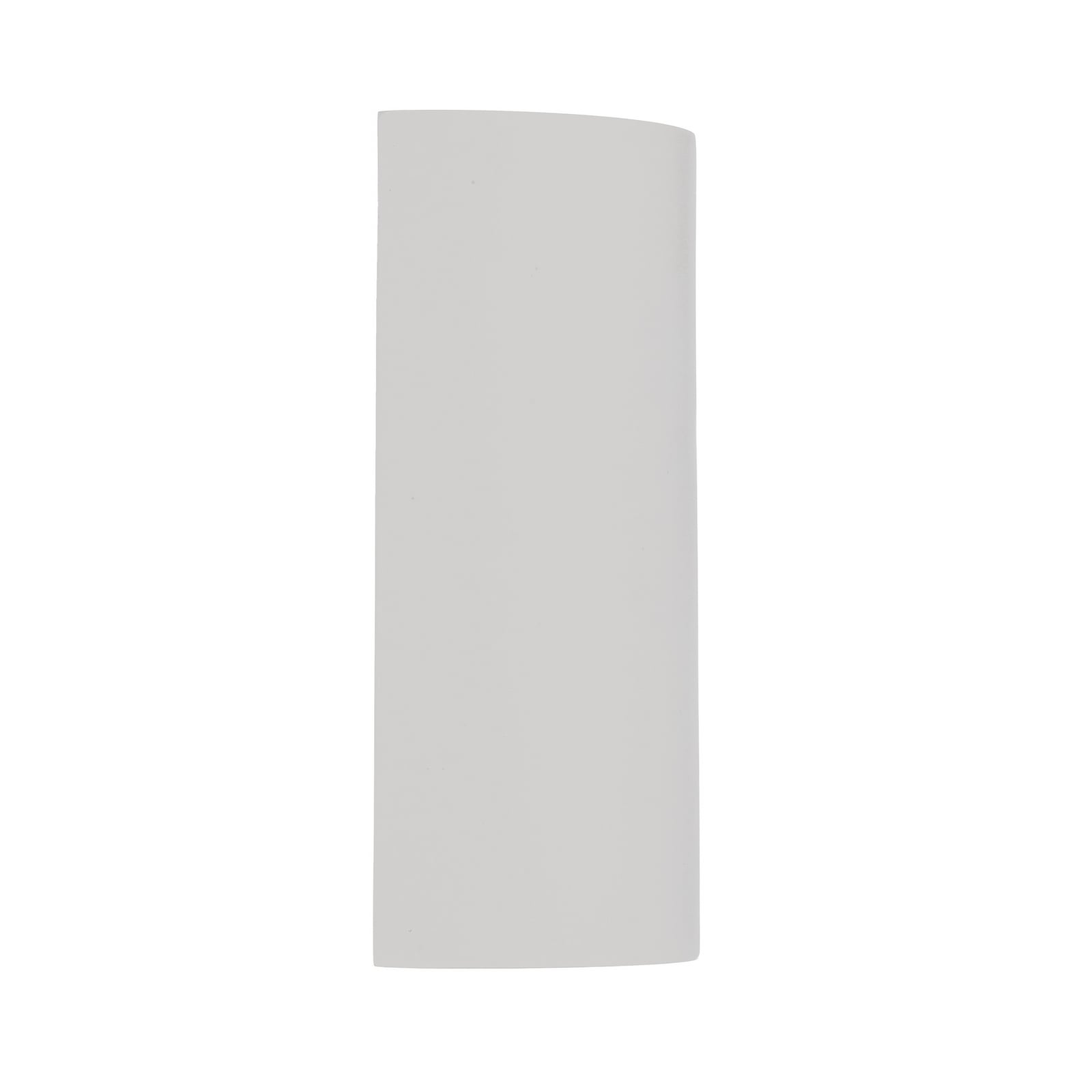 Applique murale Lindby Colja, ronde, hauteur 16 cm, plâtre, blanc