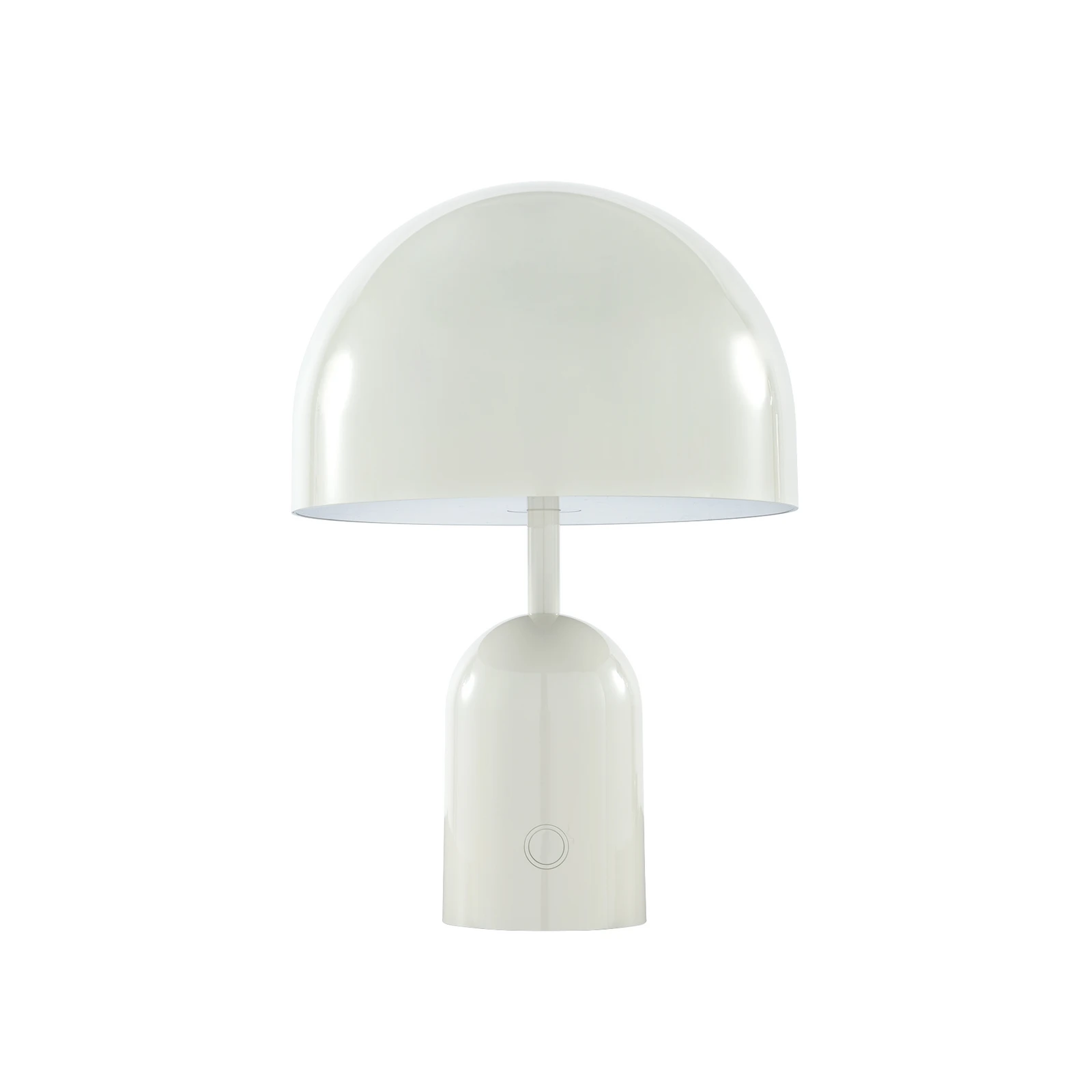 Tom Dixon akumulatora galda lampa BELL PORTABLE, gaiši pelēka 28 cm IP44