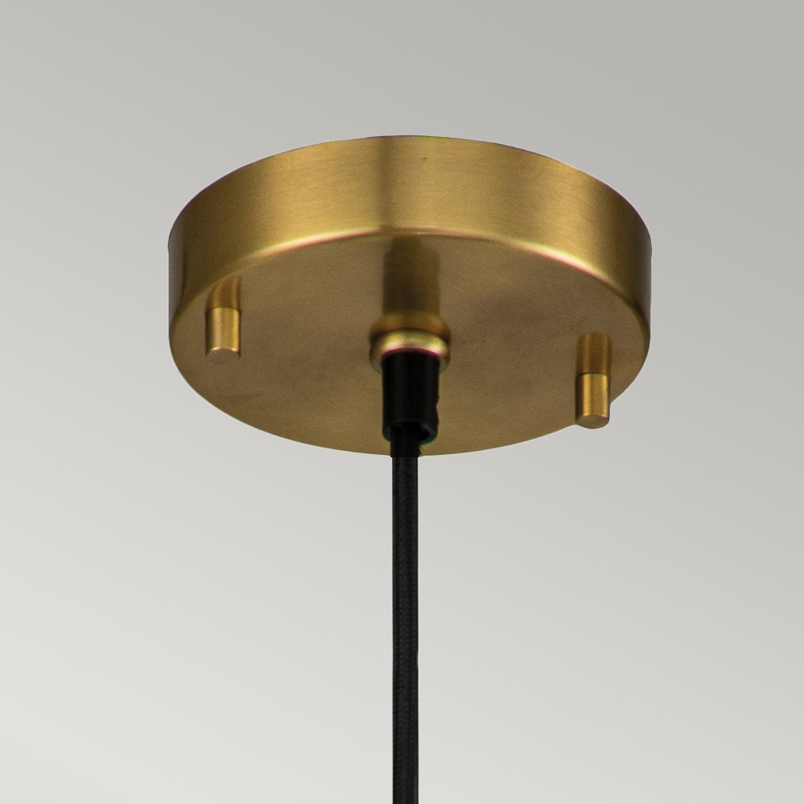 Pendant light Etoile 1-bulb Ø 17.8 cm brass antique