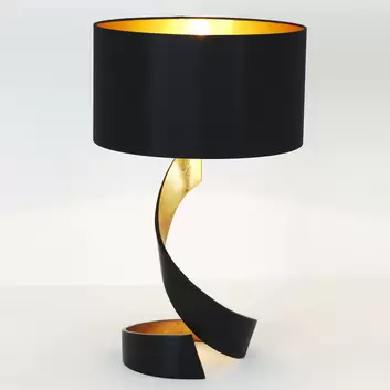 Holländer LUNA RUND Lampada da Tavolo LED Marrone, Nero, Argento