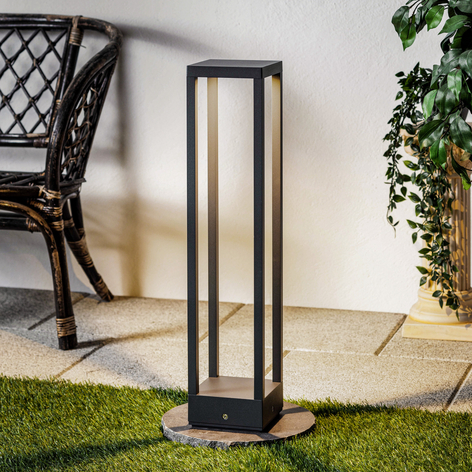 LED-Wegelampe Carlota, dunkelgrau, 65 cm