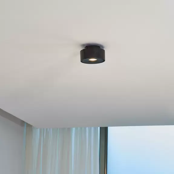 Lampenwelt Arcchio Rotari LED-Deckenlampe schwenkbar, schwarz