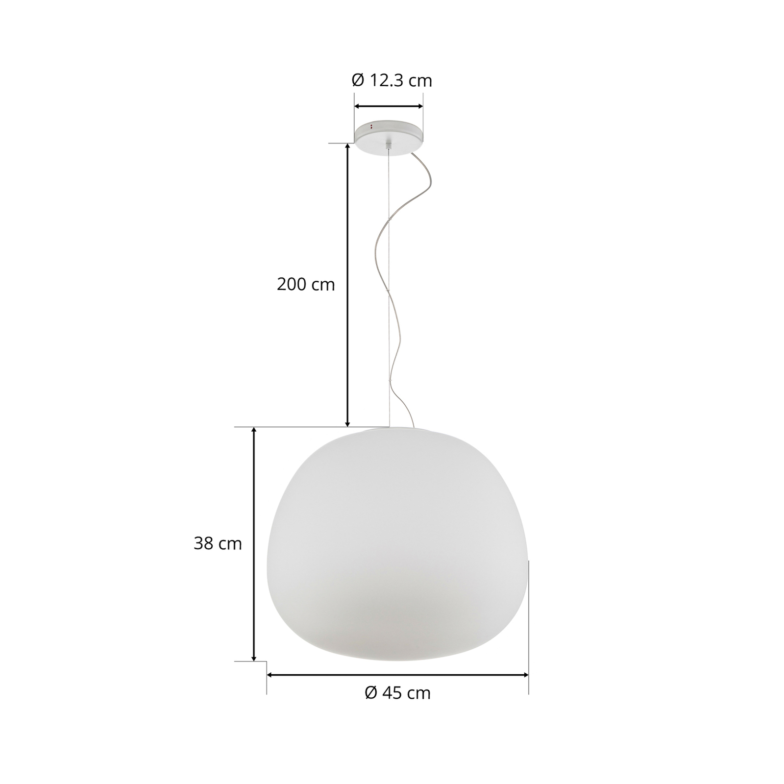 Doskonała lampa wisząca MOCHI 45 cm