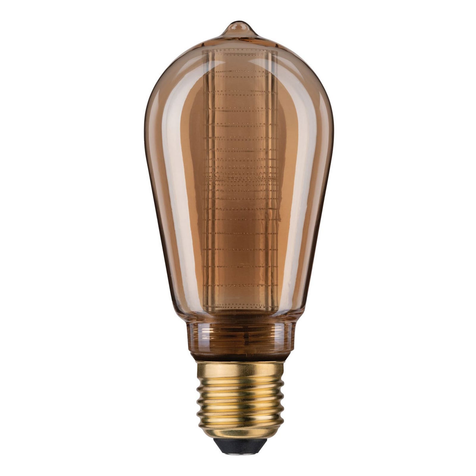 LED-Lampe E27 ST64 4W Inner Glow mit Ringmuster LED-Lampe E27 ST64 4W Inner Glow mit Ringmuster
