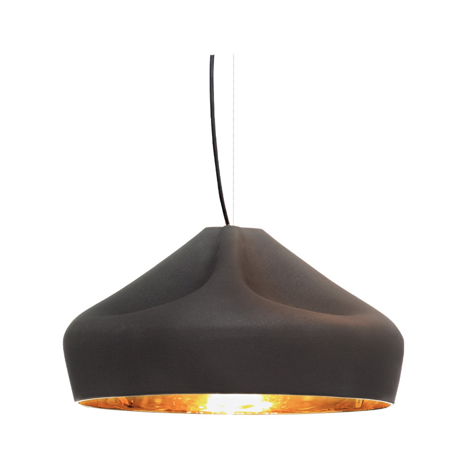Pleat Box 47 LED Taklampa Svart/Guld MARSET - Vardagsrum - Keramik