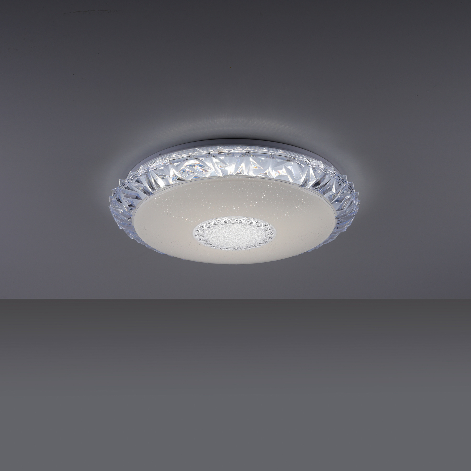 LED-taklampe Lucca, RGB/CCT, Ø 51 cm