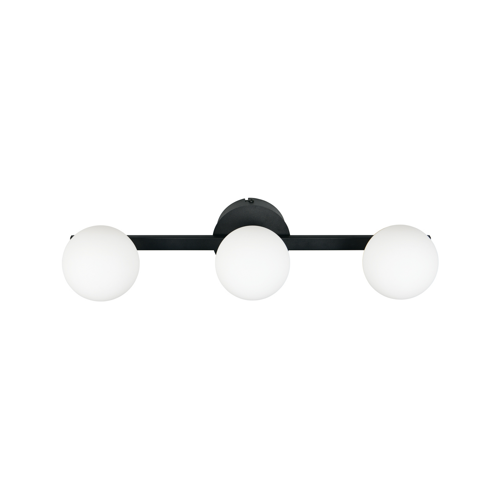 Seinavalgusti Alfio, 50 cm, must metall/klaas, IP44, 3-lambiline Seinavalgusti Alfio, 50 cm, must metall/klaas, IP44, 3-lambiline