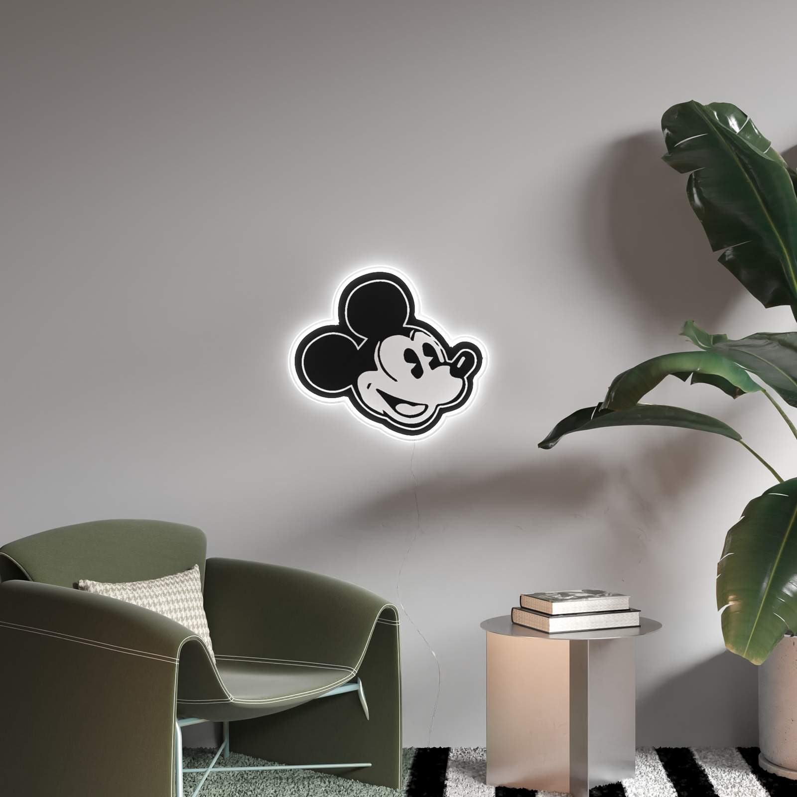 YellowPop Disney Vintage Mickey sienas lampa
