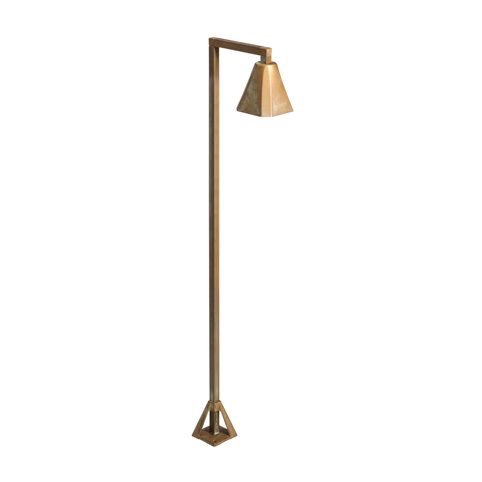 LED-Wegeleuchte Silva Frame, 100 x 19 cm, messing antik