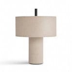 Margin Portable bordlampe i beige lærred – New Works