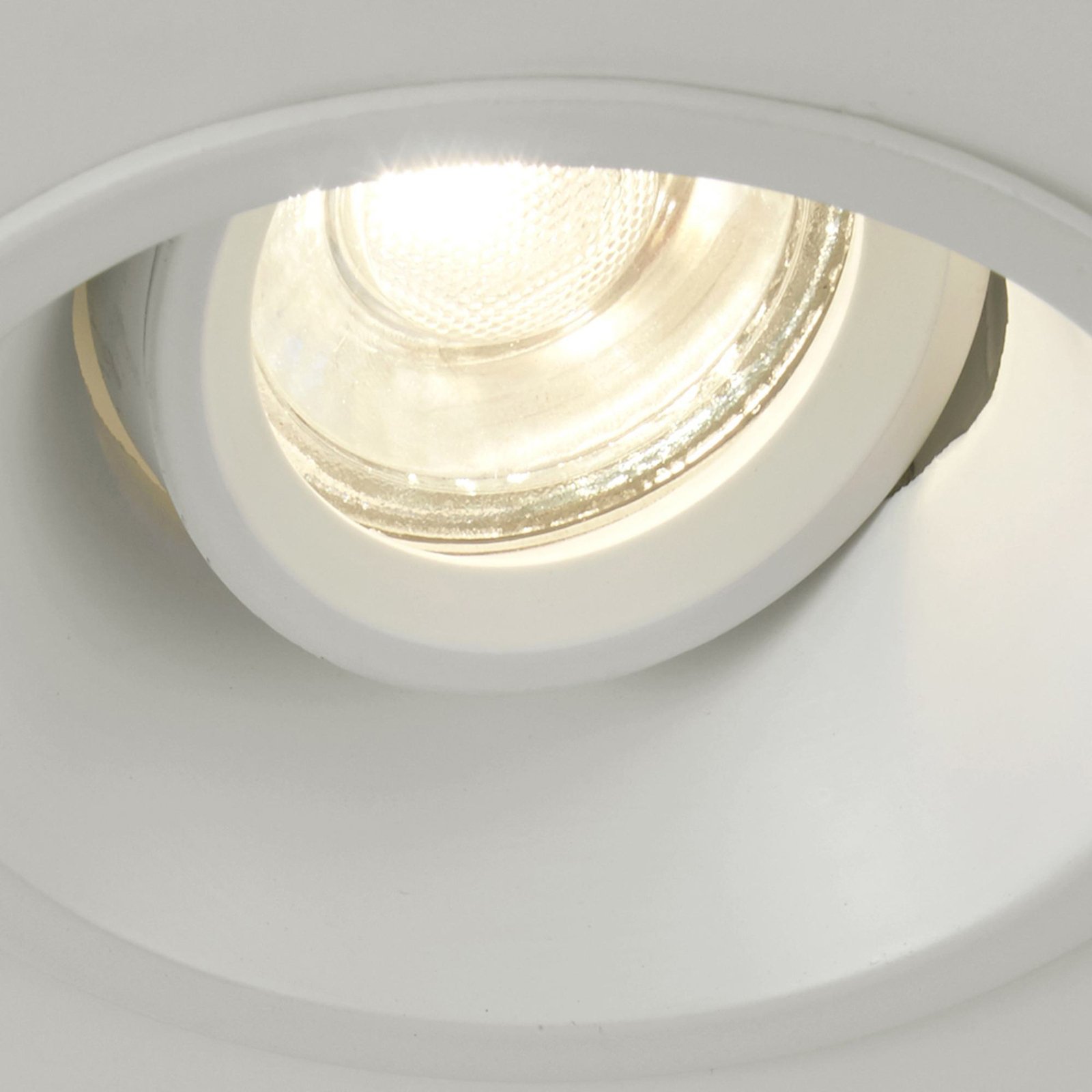 Slim Trim recessed light, white, Ø 9.4 cm, IP20, aluminium, GU10