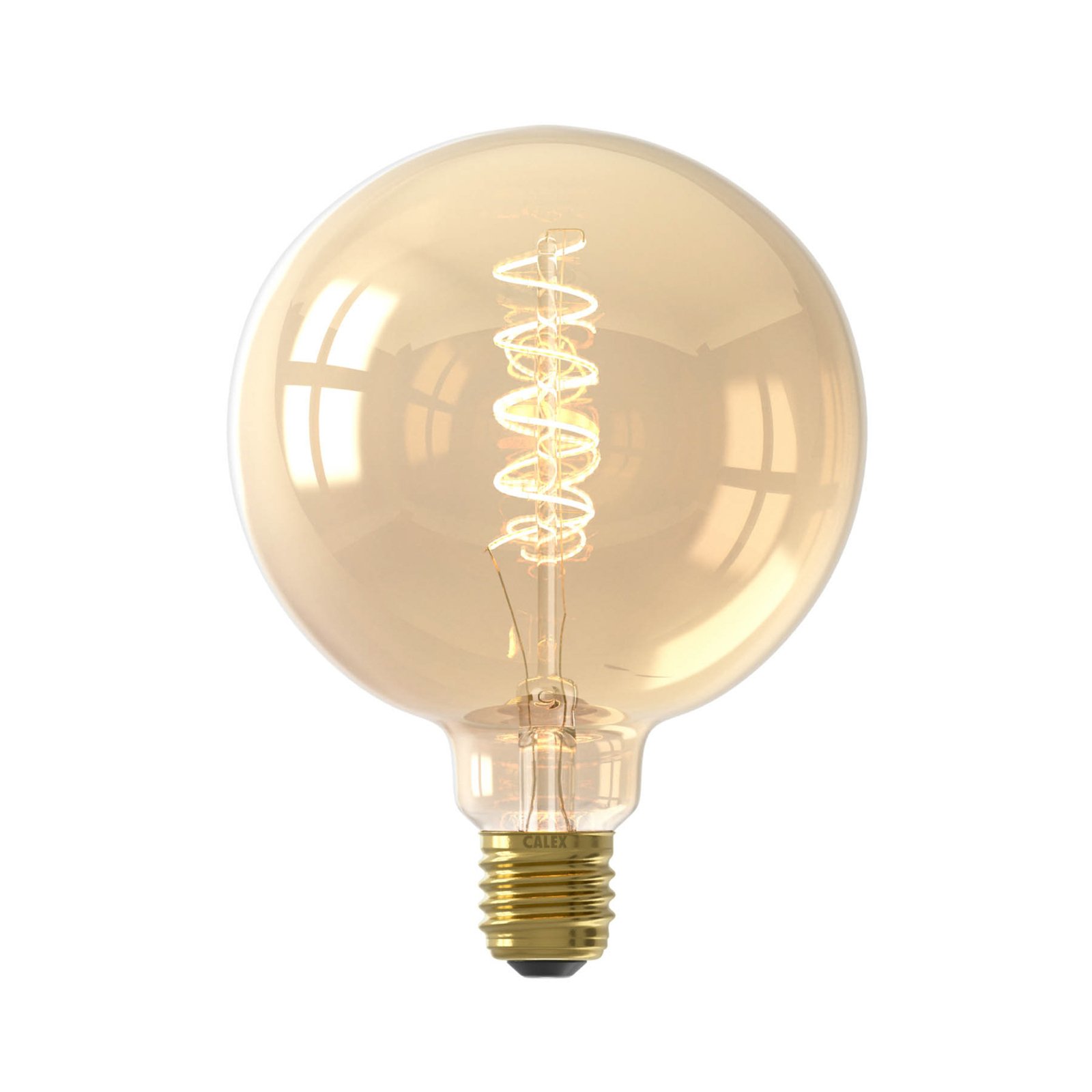 Calex E27 G125 3,8W LED-Filament Flex gold 821 dim