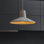 Suspension OSRAM CONCRETE SALA, grise, Ø 32 cm, béton, E27