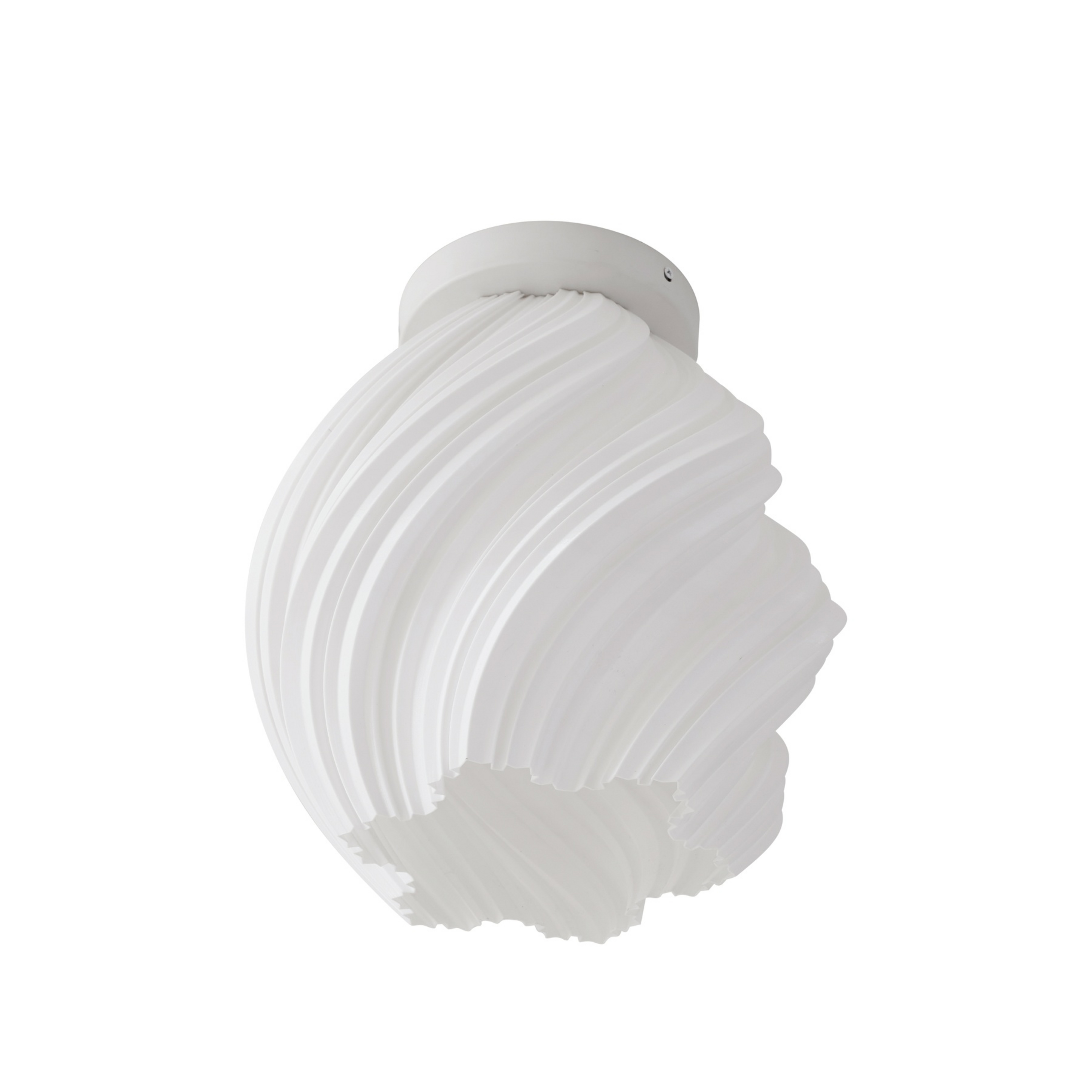Plafón Nuvia 32 cm Impresión 3D blanca - Lindby
