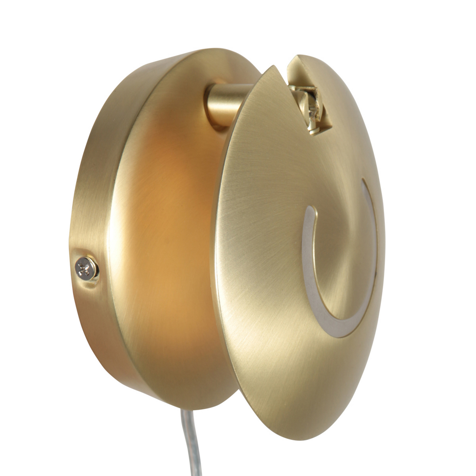 LED wandlamp Zenith 2, messingkleurig, CCT, metaal, stekker LED wandlamp Zenith 2, messingkleurig, CCT, metaal, stekker