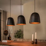 Pendelleuchte Nova, braun, Metall, 3-flammig, E27, 115 cm