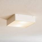 Lampa sufitowa Oro ze stali i szkła, biała, 25cm