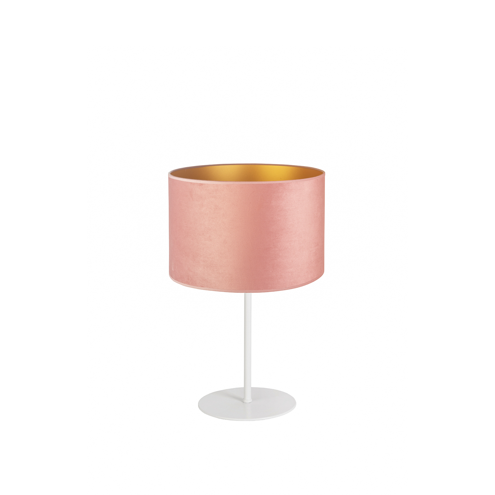 Lampada da tavolo Golden Roller H 50cm rosa/oro