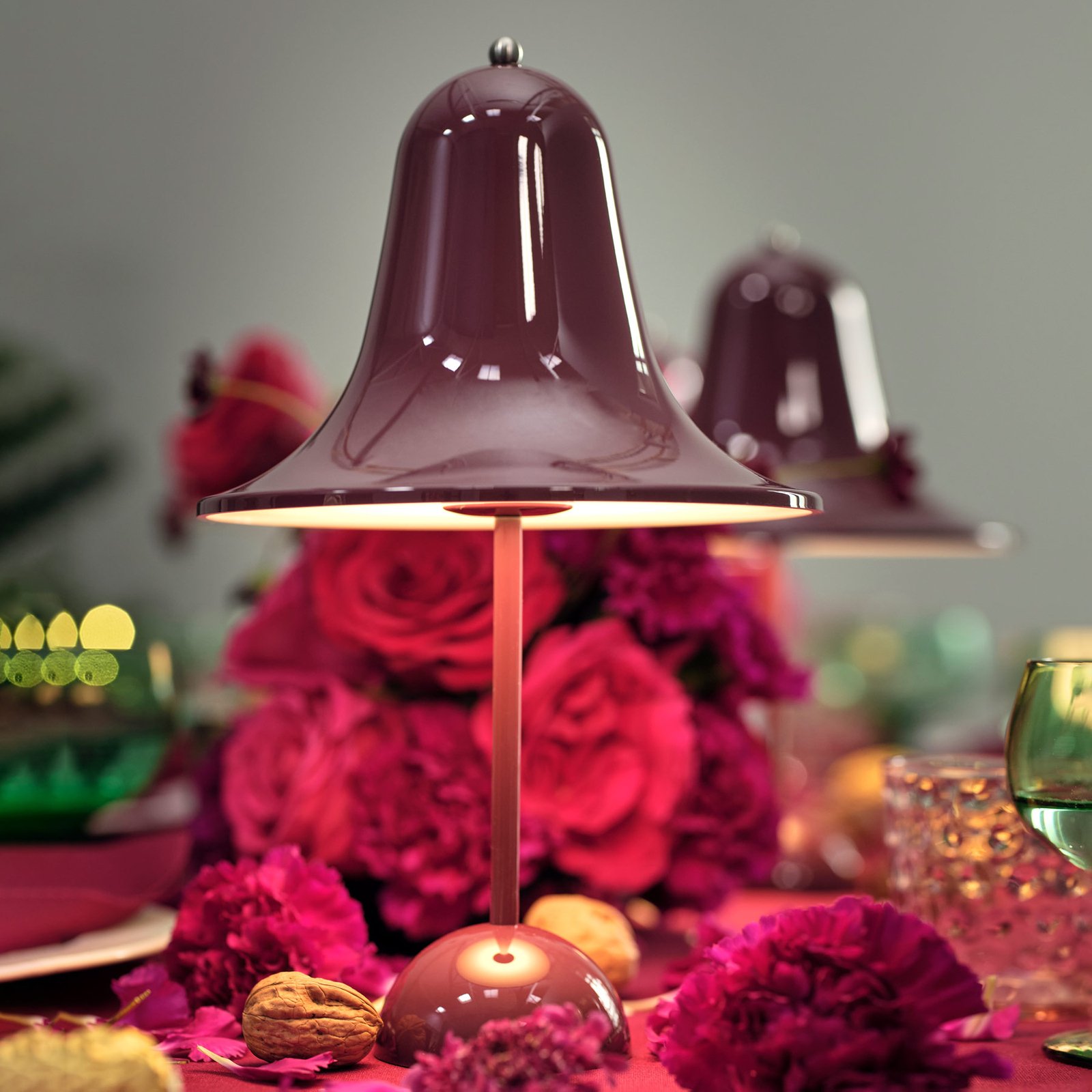 Pantop Portable Table Lamp Burgundy - Verpan