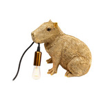 Candeeiro de mesa KARE Animal Capybara, dourado, plástico, E14