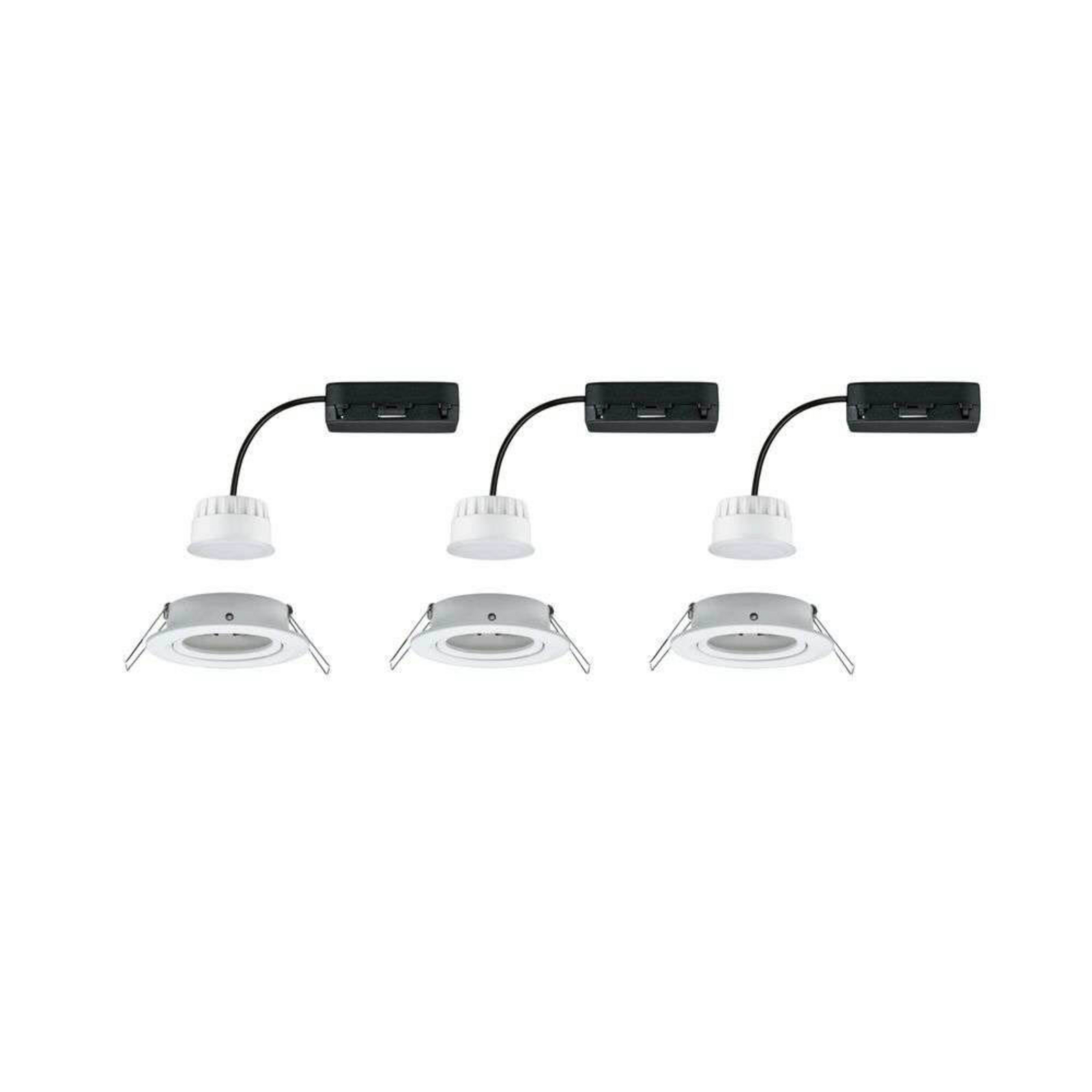 Paulmann LED inbouwspot Nova Coin Smart wit RGBW set van 3 stuks 8,4 cm