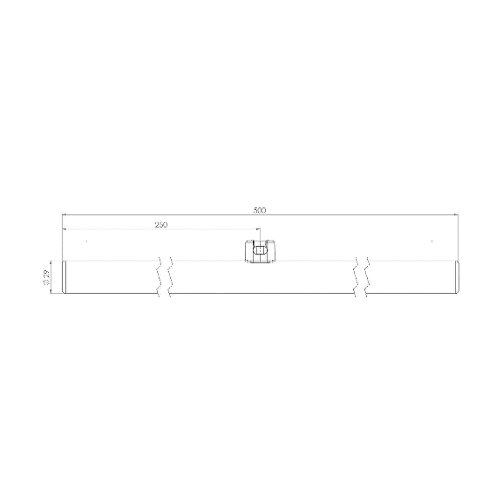 Radium LED bulb S14d strip LED bulb 4.9W 927 50cm opal