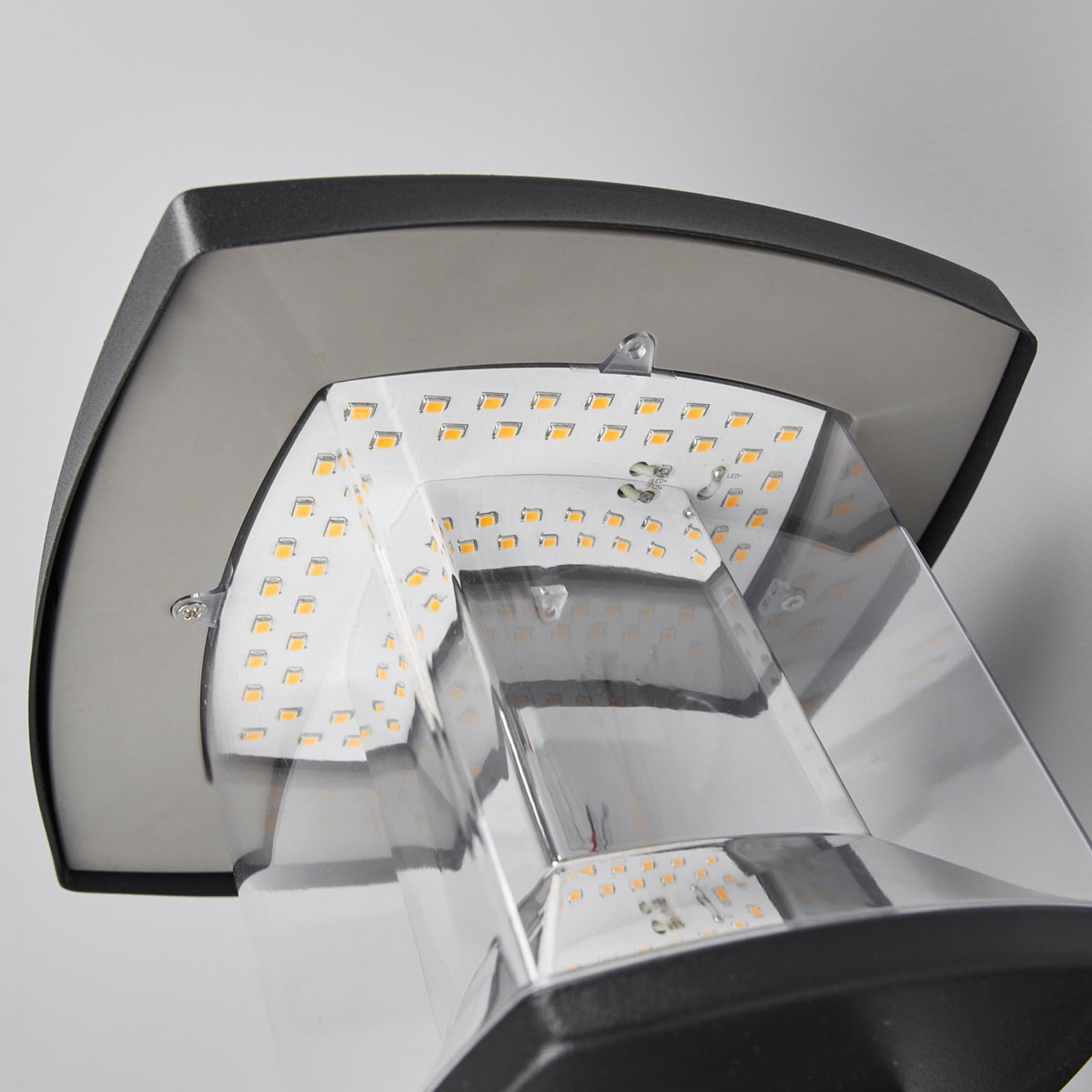 Askan Kültéri Fali Lámpa Black/Clear - Lindby