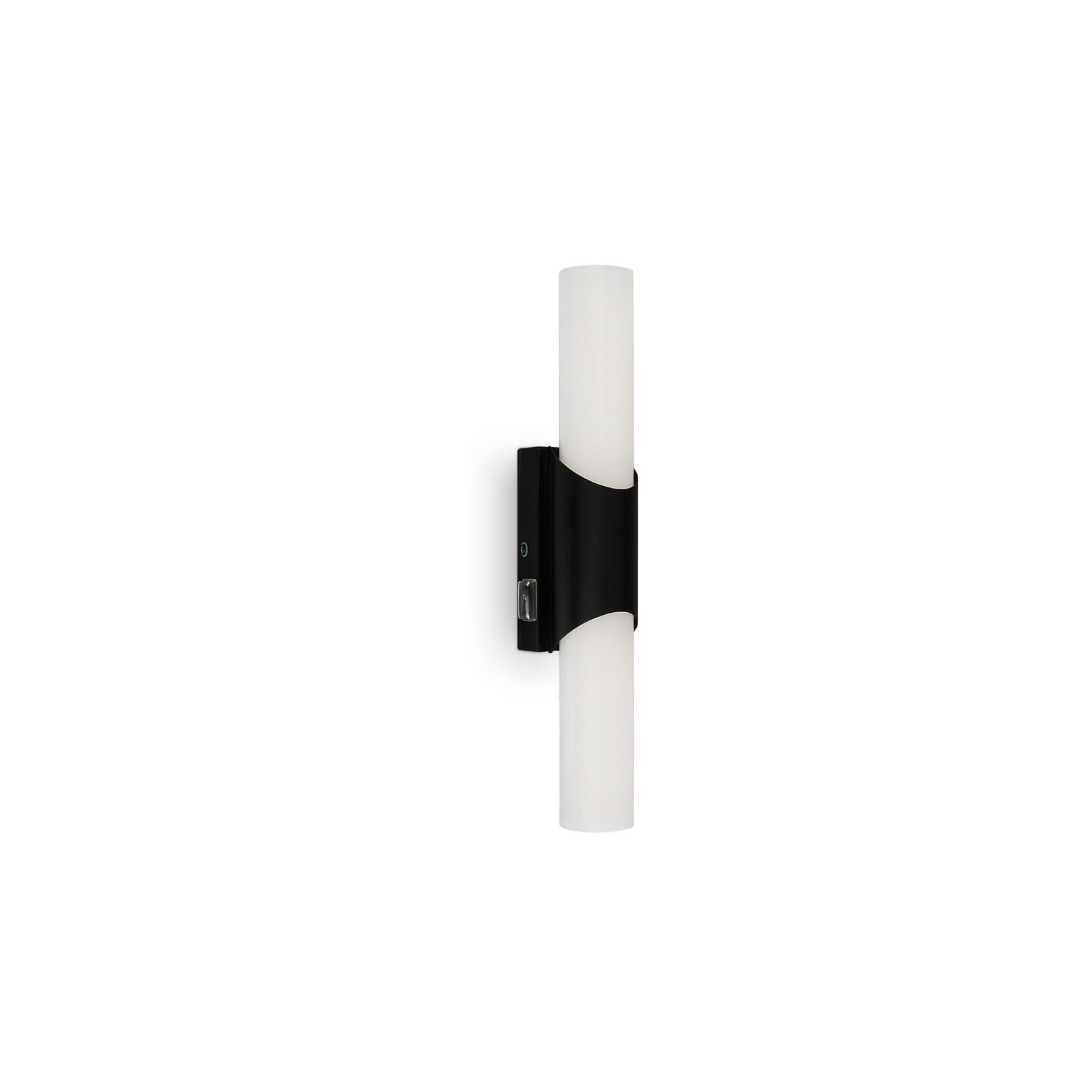 Badkamerpiegel lamp Klak Brilo, zwart, 32 cm