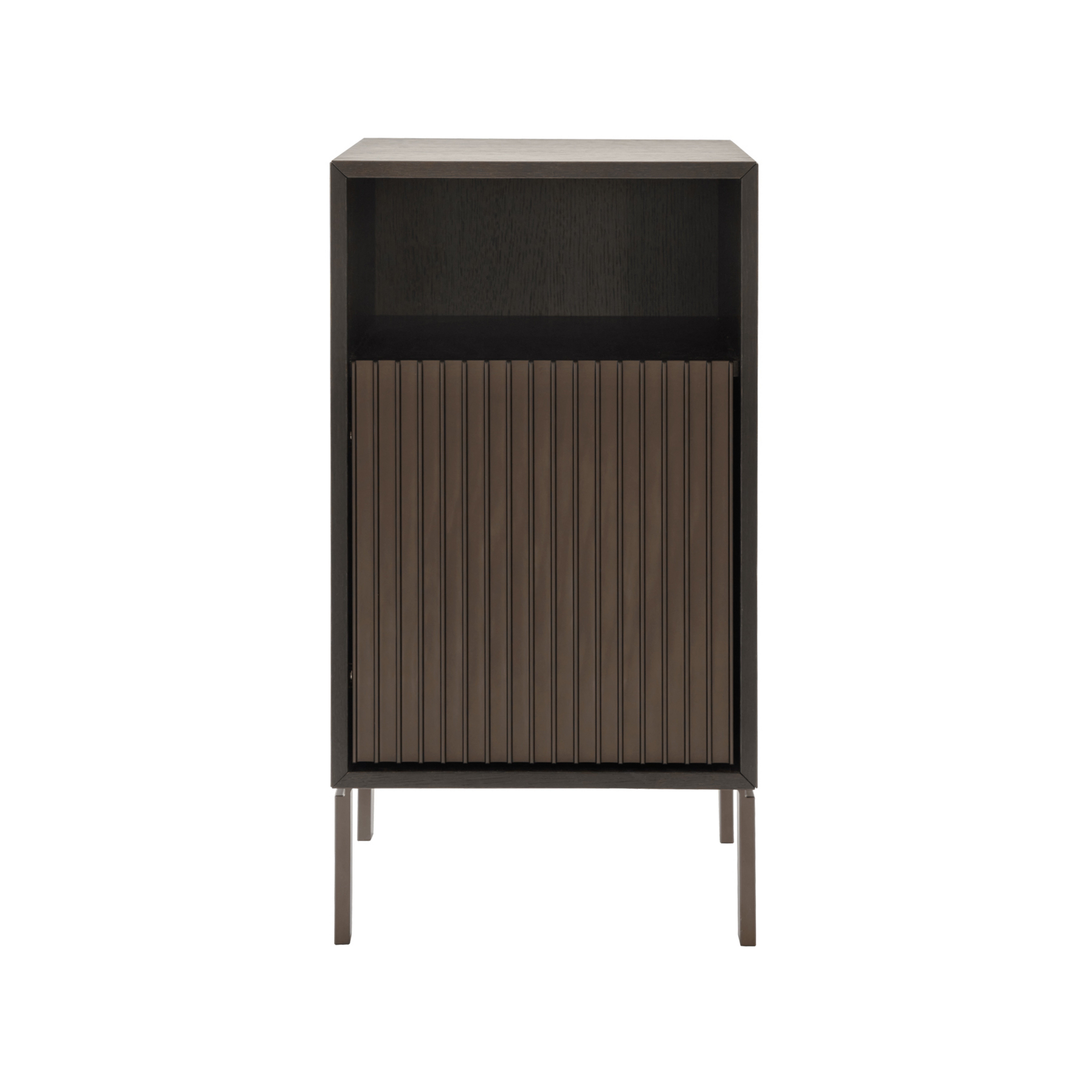 Table d'appoint Vipp672, bois foncé, hauteur 60 cm, chêne - Vipp