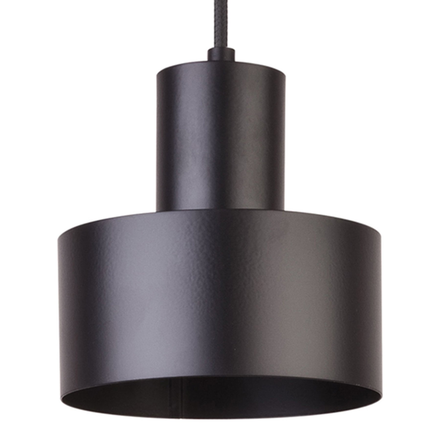 Hanglamp Rif van metaal, zwart, Ø 15 cm
