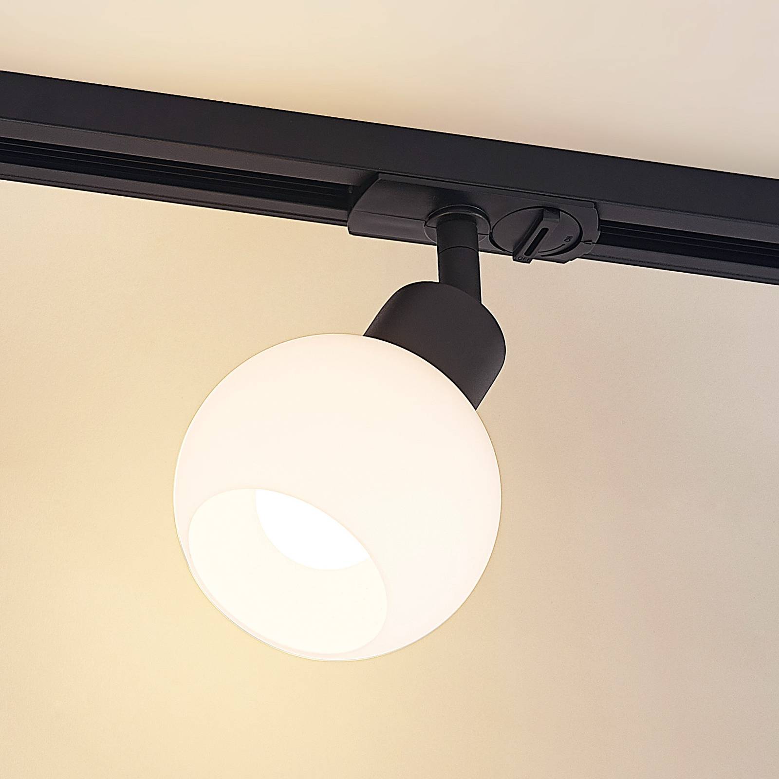 Lindby Maart spot LED rail monophasé noir