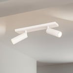 Arcchio Faretto da soffitto Brinja Slim, bianco, a 2 luci, GU10 MR11