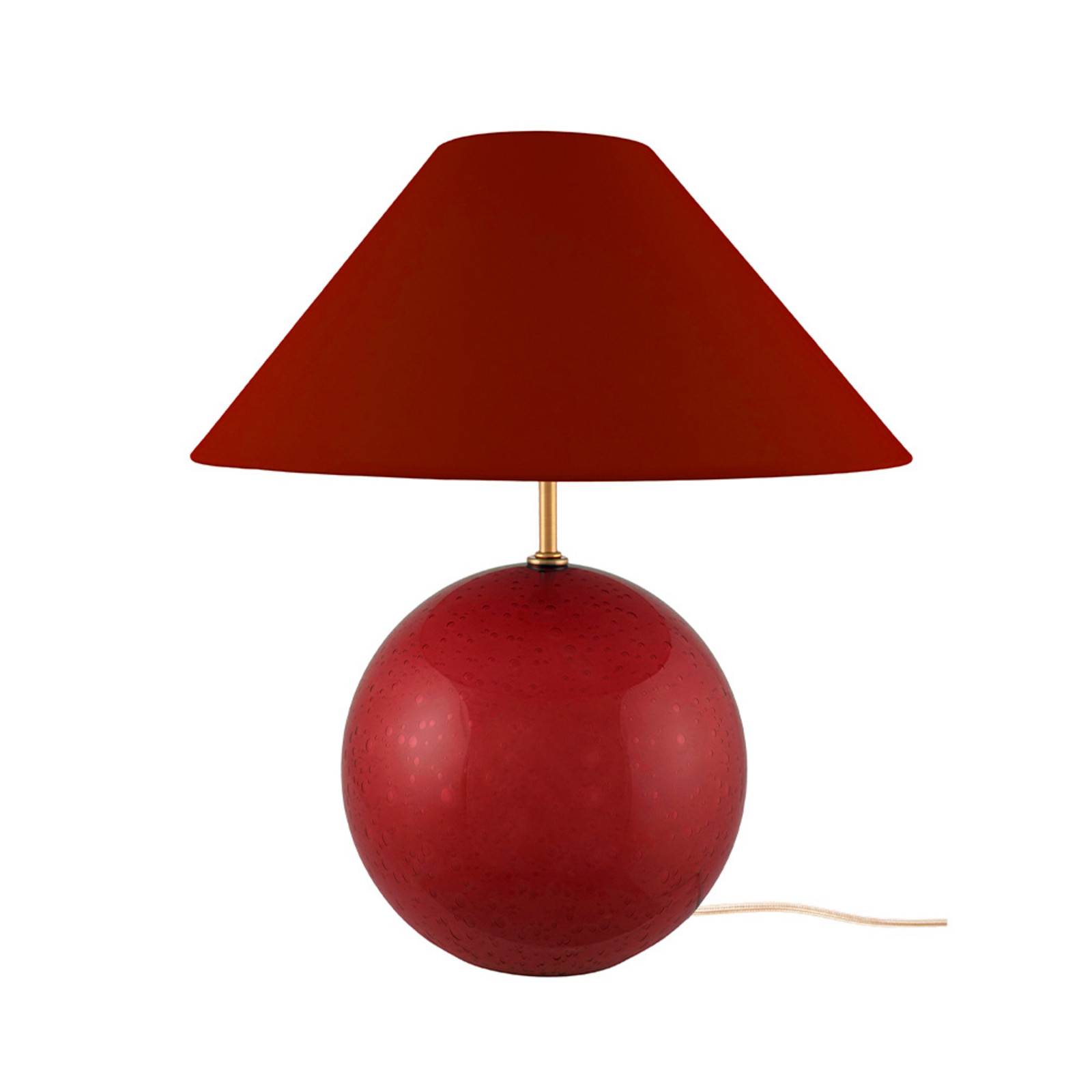 Globen Lighting Lampă de masă IRIS roșu închis înălțime 39 cm - Camera de zi / sufragerie - Vintage - Sticlă