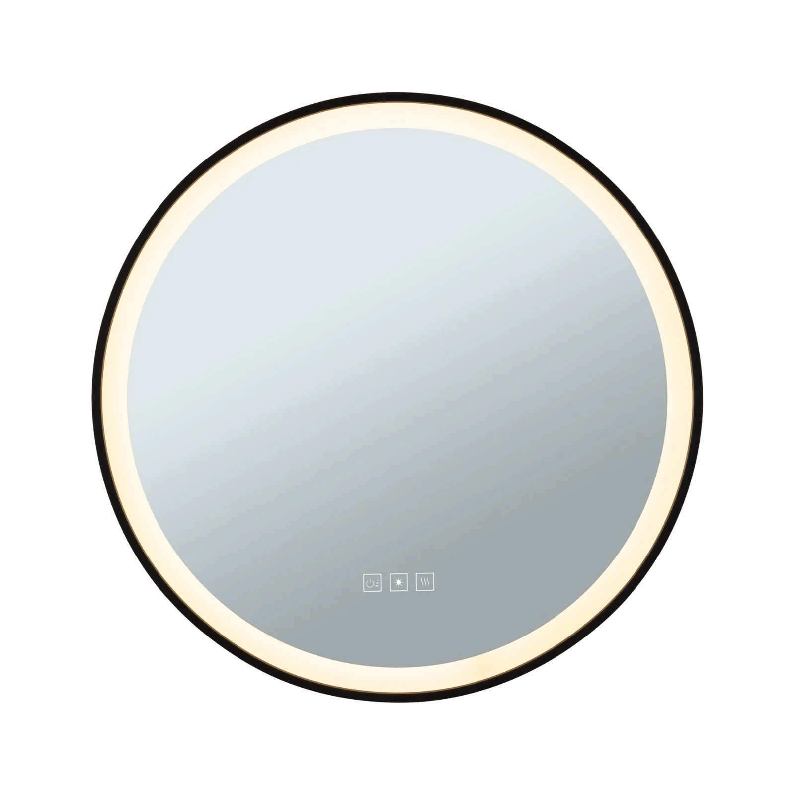 Paulmann Mirra Lustro ścienne Ø59cm CCT dim czarny