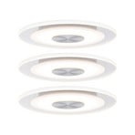 Paulmann Whirl LED recess light 4.9 W 3-set, round