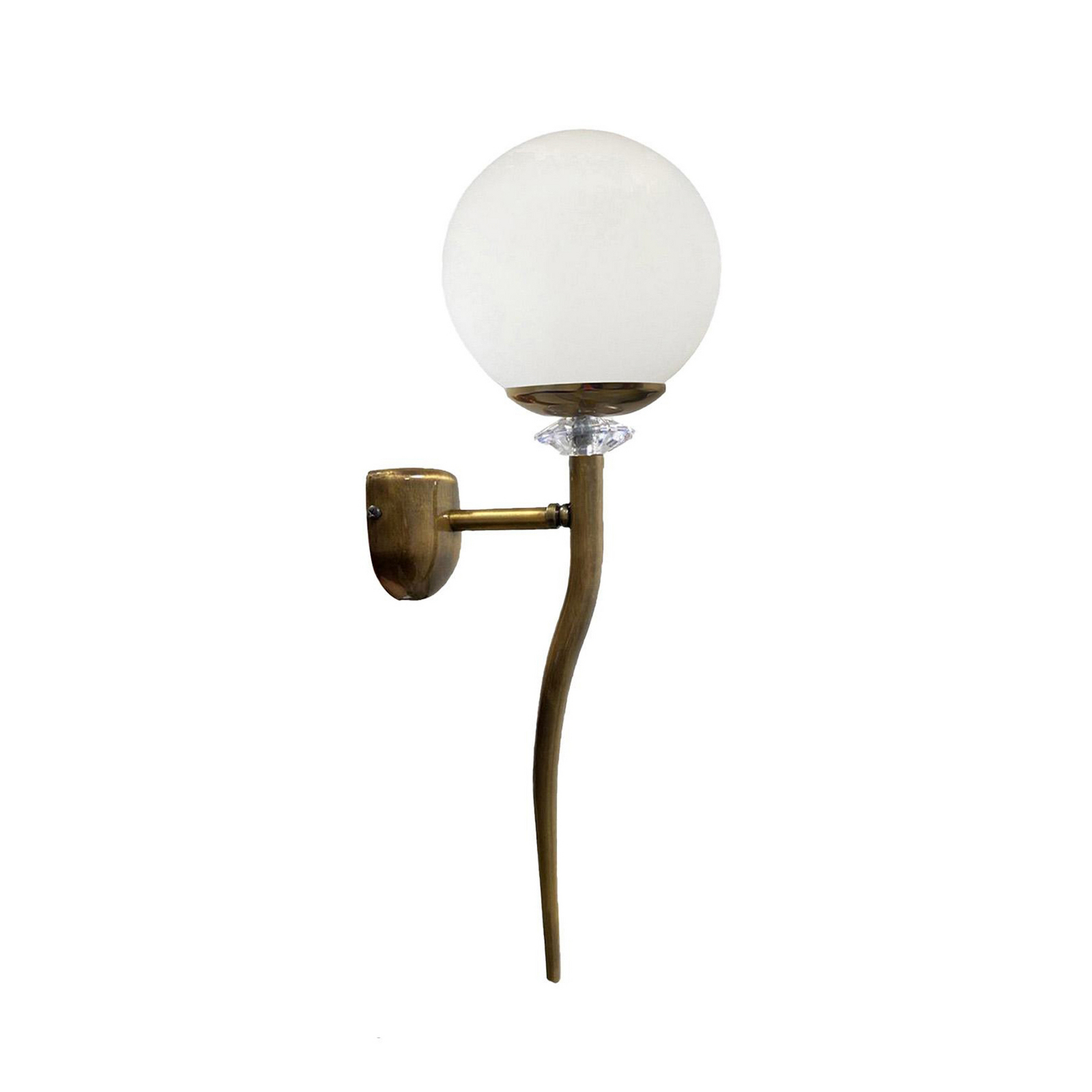 Glory vägglampa, mässing, metall, höjd 47 cm