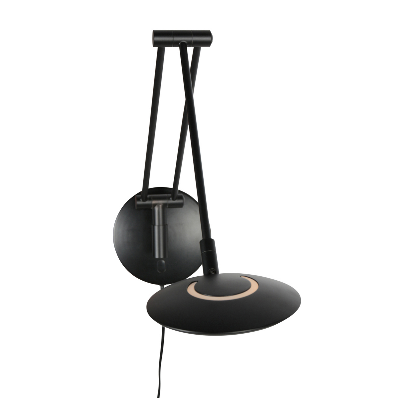 LED-Wandlampe Zenith 2 mit Arm schwarz, CCT, Metall, Stecker LED-Wandlampe Zenith 2 mit Arm schwarz, CCT, Metall, Stecker
