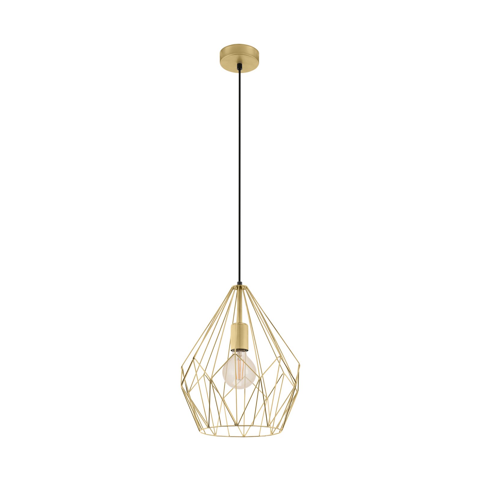 Hängeleuchte Carlton mit Käfigschirm, gold Ø 31cm Hängeleuchte Carlton mit Käfigschirm, gold Ø 31cm