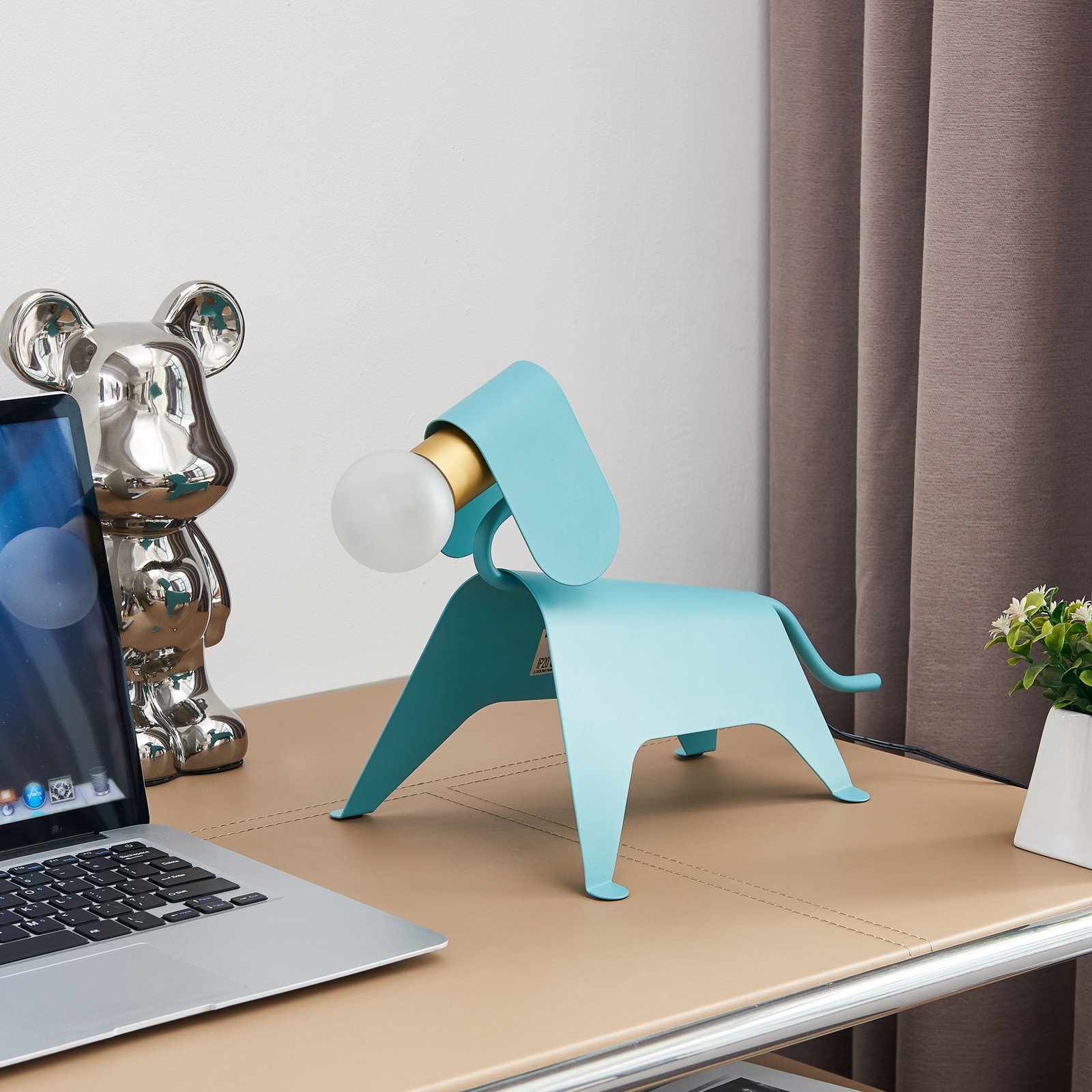 Idalina Bordlampe Dog Blue - Lucande
