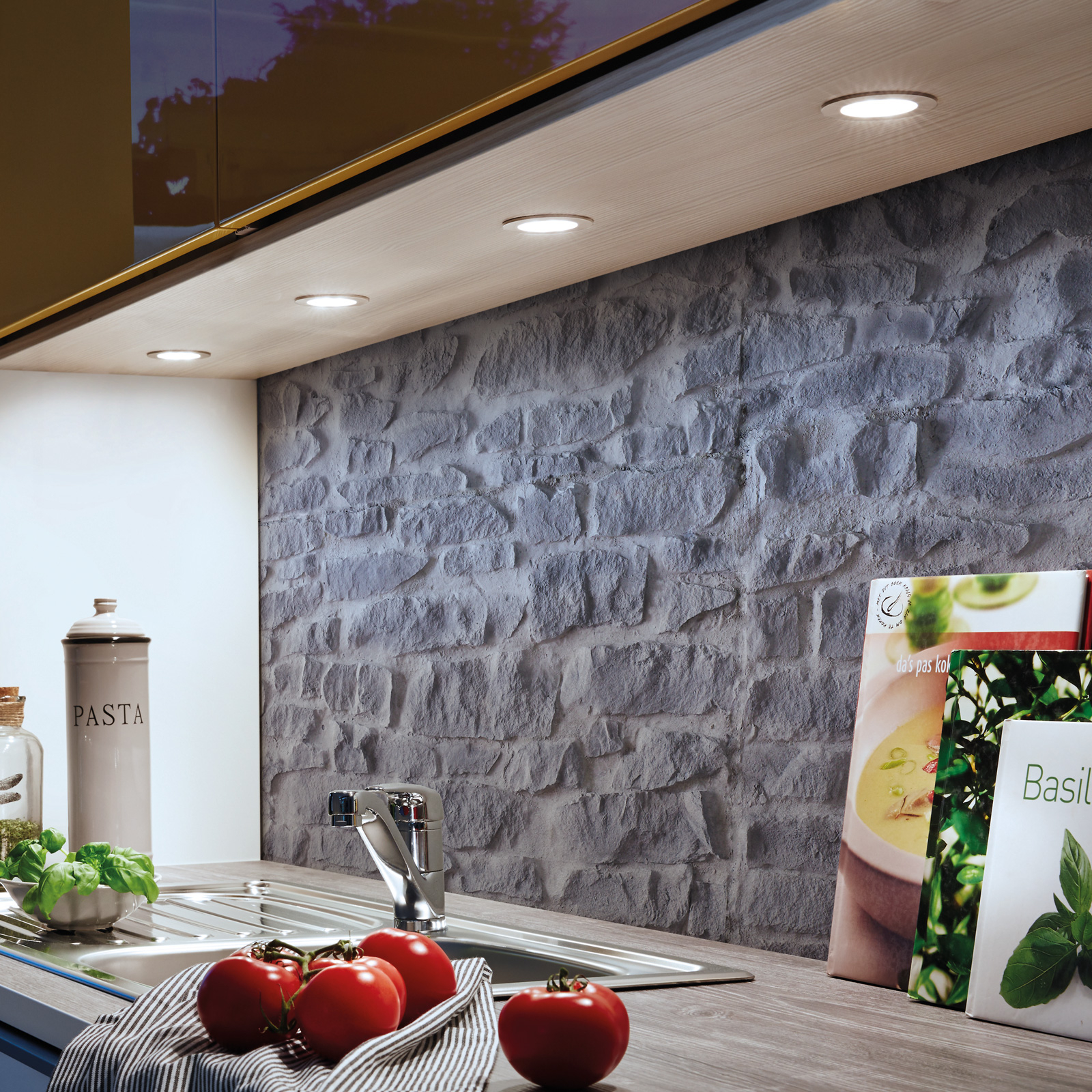 HERA Dynamic FR 55 LED furniture light, for Living / Dining Room, plastic, 3 W, energy efficiency: A+