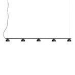 Blush Rail 5 Pendant Matt Black - Northern