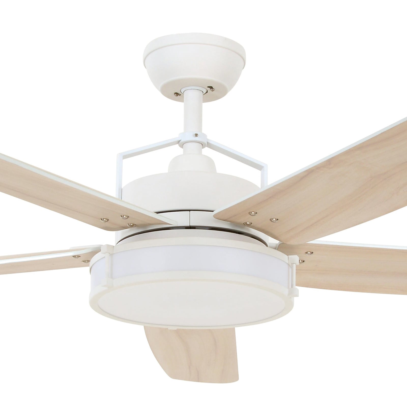 Louisville Deckenventilator mit Licht, weiß, leise - Beacon