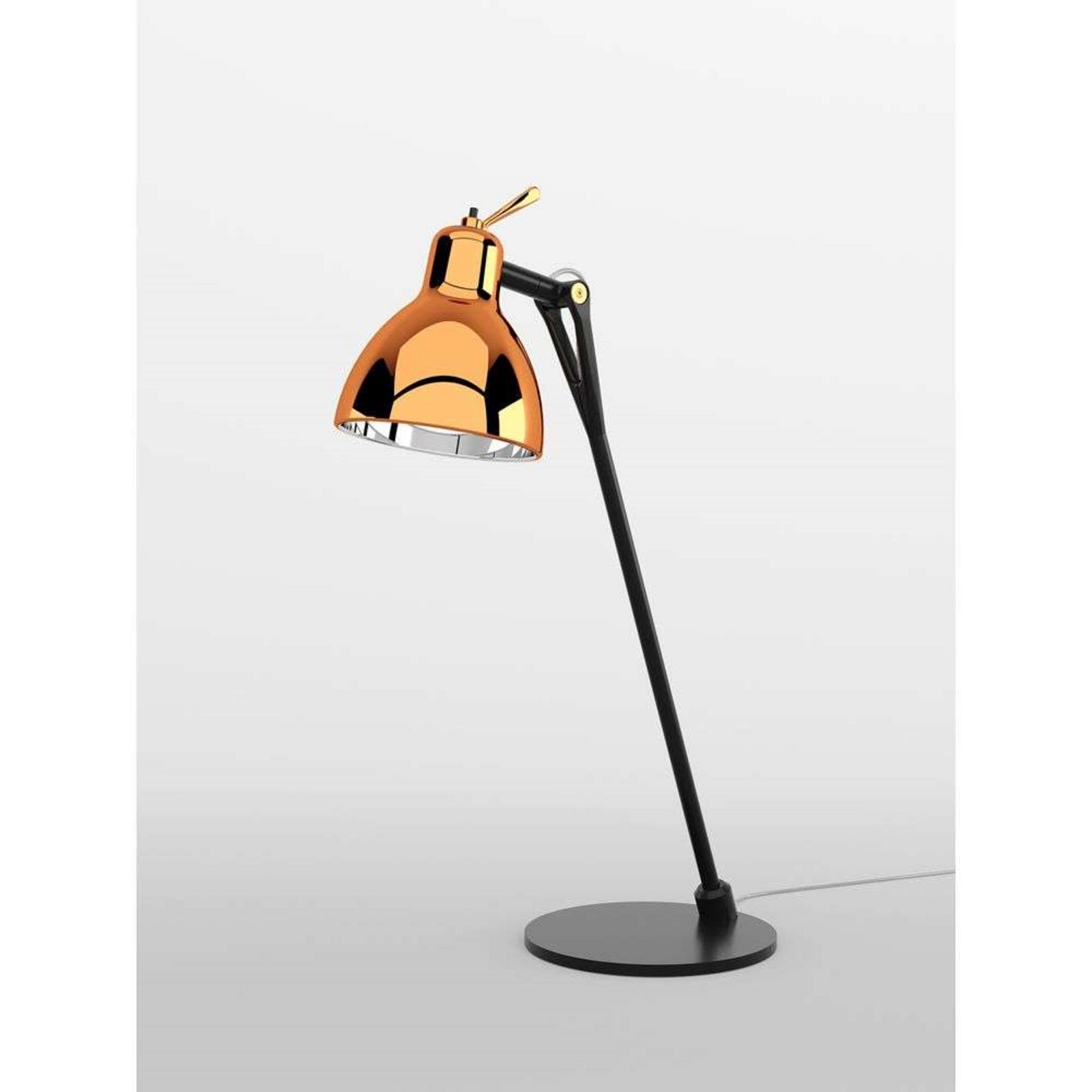 Luxy Glam T0 Stolová Lampa Black/Copper Semi Transparent - Rotaliana