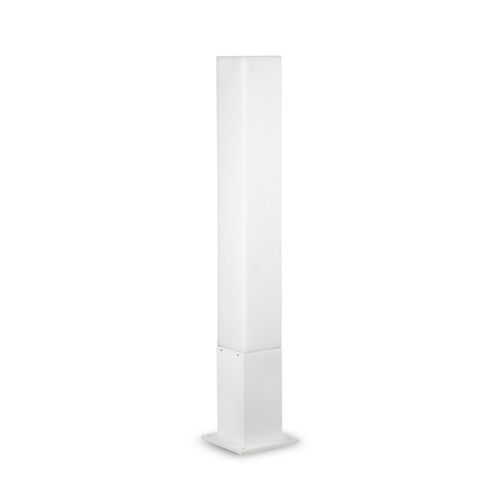 Ideal Lux Bornă luminoasă Edo pătrată, albă, GX53