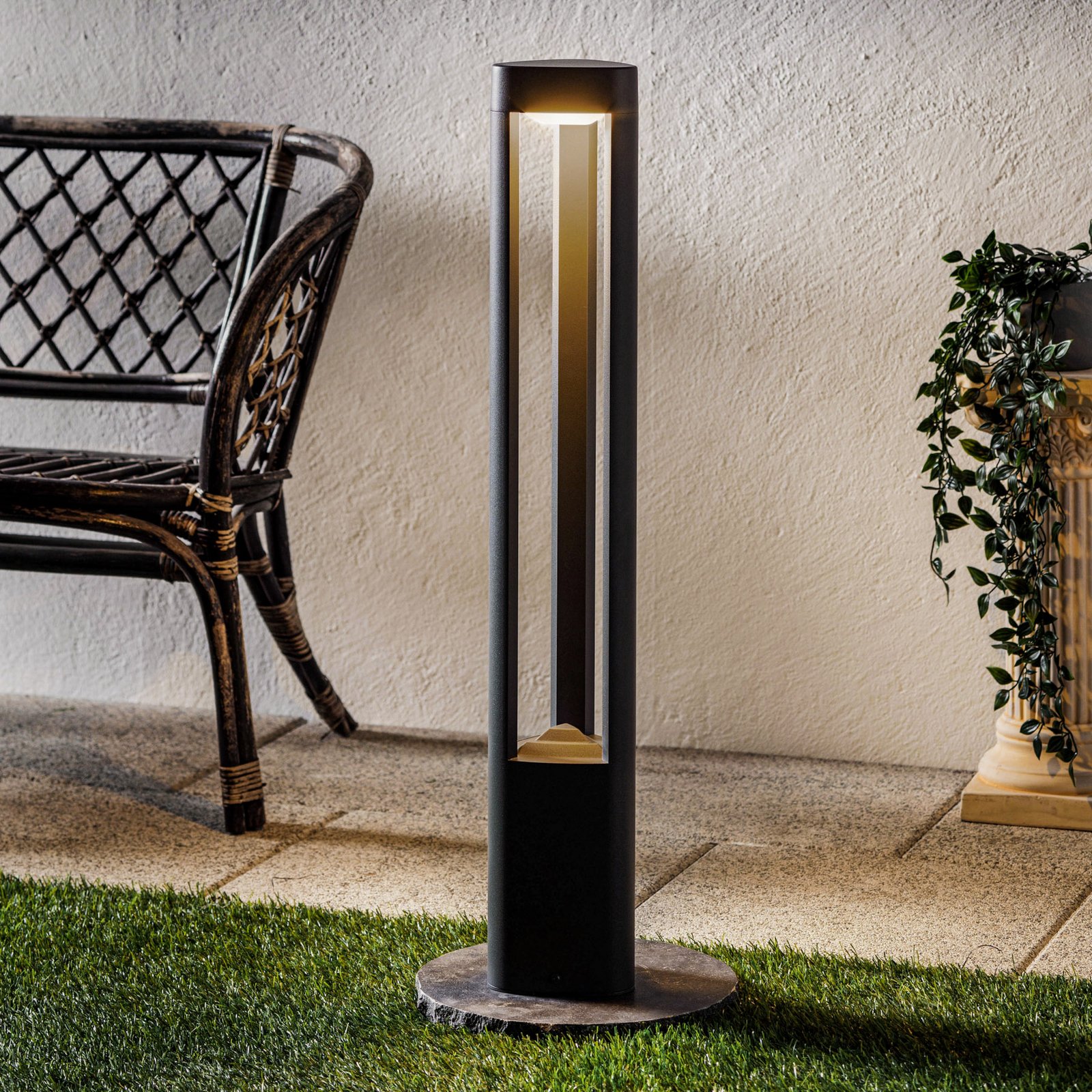 Nanna Außen Gartenleuchte H80 Anthracite - Lucande