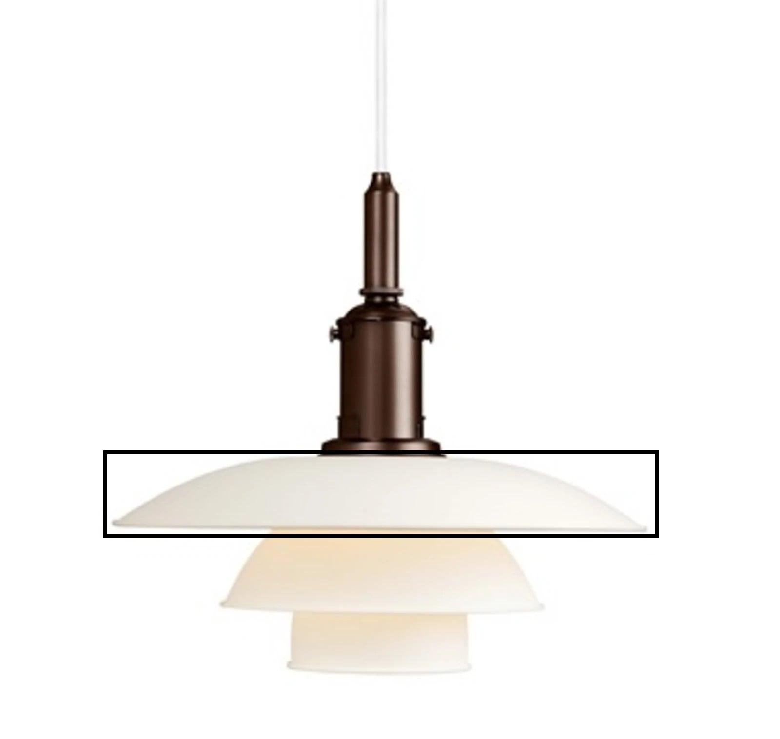 PH 3½-3 Metal Topskærm Hvid Louis Poulsen